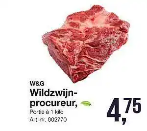 Bidfood W&g wildzwijnprocureur aanbieding