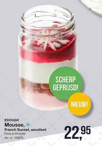 Bidfood Edough mousse, french sunset, excellent aanbieding