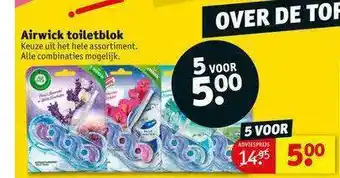 Kruidvat Airwich toiletblok 5 stukken aanbieding