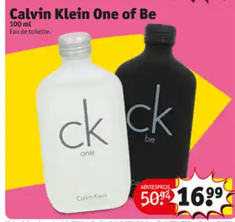 Kruidvat Calvin Klein One of Be edt 100ml aanbieding