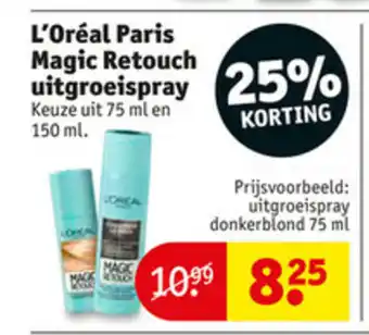 Kruidvat L'Oreal Paris Magic Retouch uitgroeispray 75/150ml aanbieding