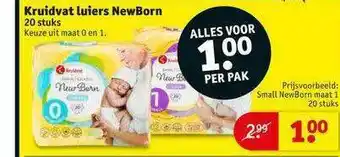 Kruidvat Kruidvat luiers newborn aanbieding