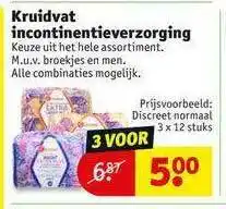 Kruidvat Kruidvat incontinentieverzorging aanbieding