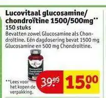 Kruidvat Lucovitaal glucosamine-chondroïtine 1500-500mg aanbieding