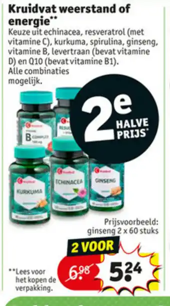 Kruidvat Kruidvat Weerstand of energie 2st aanbieding