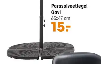 Kwantum Parasolvoettegel Gavi 65x47 cm aanbieding