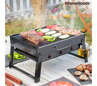 Voordeeldrogisterij Premium draagbare barbecue voor houtskool -  41 x 28 x 20 cm aanbieding