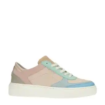 Wehkamp Bullboxer   leren sneakers lichtroze/pastel aanbieding