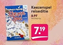 Etos Keezenspel reiseditie. aanbieding