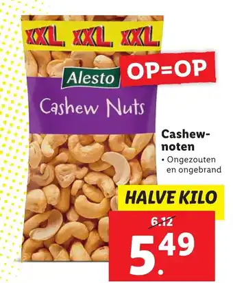 Lidl Cashew-noten aanbieding