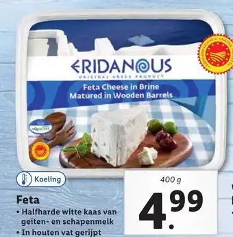 Lidl Feta 400g aanbieding