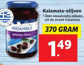 Lidl Kalamata-olijven 370g aanbieding