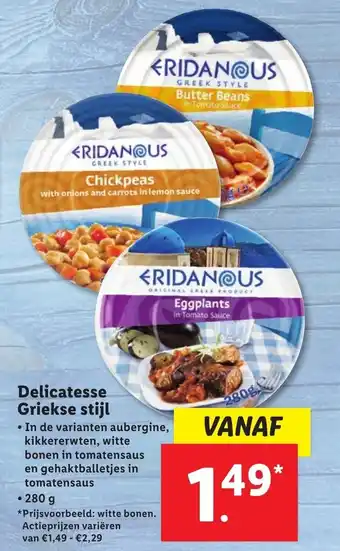 Lidl Delicatesse Griekse stijl aanbieding