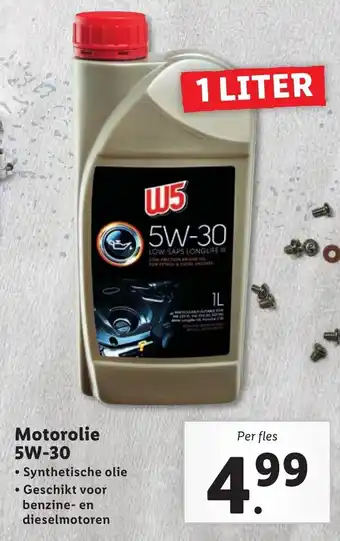 Lidl Motorolie 5W-30 aanbieding