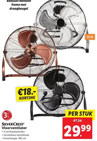 Lidl SILVERCRESTⓇ Vloerventilator aanbieding