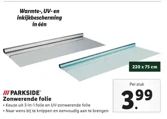 Lidl /// PARKSIDEⓇ Zonwerende folie aanbieding