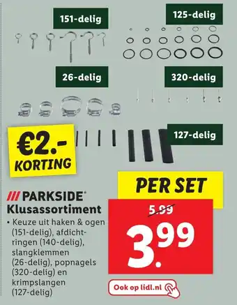 Lidl /// PARKSIDEⓇ Klusassortiment aanbieding