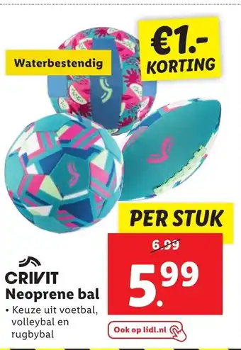 Lidl CRIVIT Neoprene bal Waterbestendig aanbieding