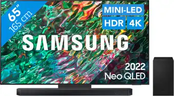 Coolblue Samsung neo qled 65qn90b (2022) + soundbar aanbieding