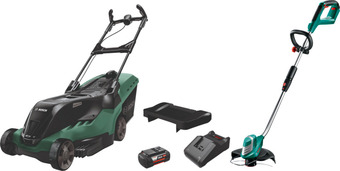 Coolblue Bosch advancedrotak 36-690 + bosch advancedgrasscut 36 li incl. 4,0 ah accu (1x) aanbieding