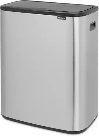 Coolblue Brabantia bo touch bin 60 liter rvs fingerprint proof + vuilniszakken (120 stuks) aanbieding