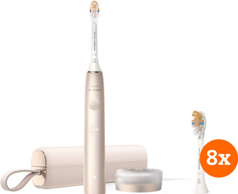 Coolblue Philips sonicare prestige 9900 hx9992/11 + premium all-in-one opzetborstels (8 stuks) aanbieding