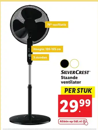 Lidl SILVERCRESTⓇ Staande ventilator aanbieding