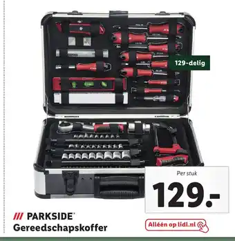 Lidl PARKSIDEⓇ Gereedschapskoffer 129-delig aanbieding