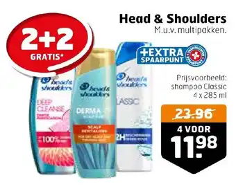 Trekpleister Head & Shoulders M.u.v. multipakken. aanbieding