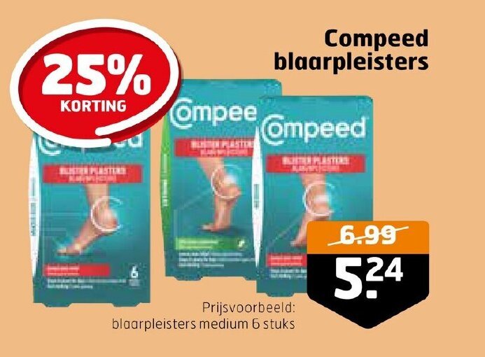 Compeed blaarpleisters aanbieding bij Trekpleister