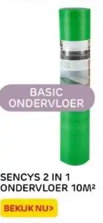 Praxis Sencys 2 in 1 ondervloer 10m² aanbieding