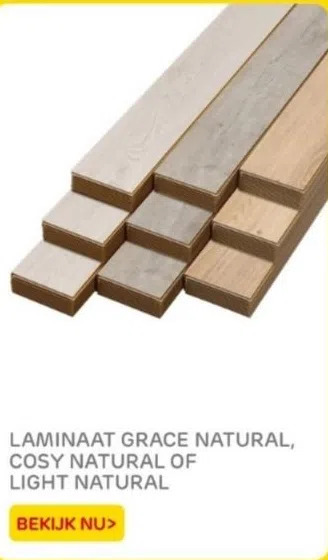 Praxis Laminaat grace natural, cosy natural of light natural aanbieding
