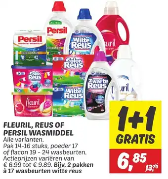 Dekamarkt FLEURIL, REUS OF PERSIL WASMIDDEL Alle varianten. aanbieding