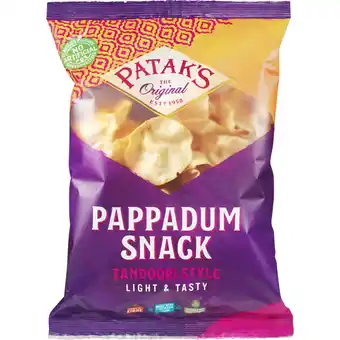 Albert Heijn Patak's pappadum snack tandoori style aanbieding