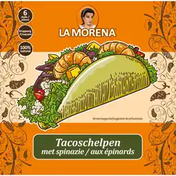 Albert Heijn La morena tacoschelpen met spinazie aanbieding