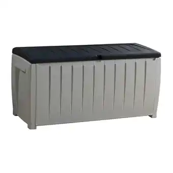 fonQ Keter novel opbergbox - 340l - 124x55x62.5cm - zwart aanbieding