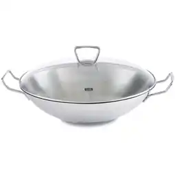 fonQ Fissler kunming wok met glasdeksel, 35cm aanbieding