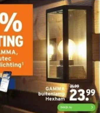 GAMMA GAMMA buitenlamp Hexham aanbieding