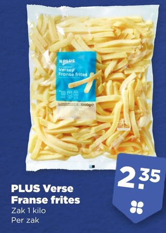 PLUS Plus verse franse frites aanbieding