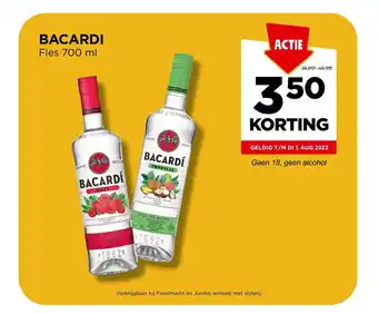 Jumbo BACARDI Fles 700 ml aanbieding