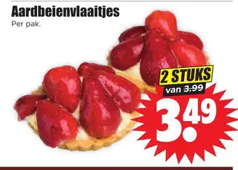 Dirk Aardbeienvlaaitjes 2 STUKS aanbieding