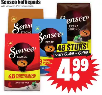 Dirk Senseo koffiepads 48 stuks aanbieding