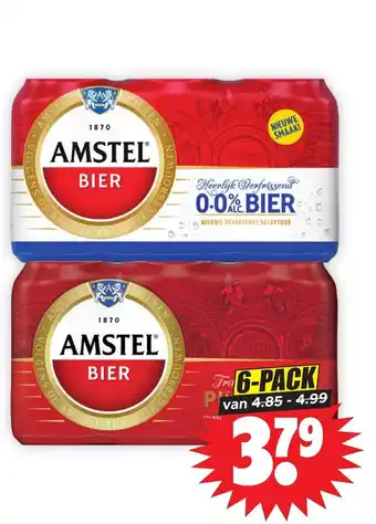 Dirk Amstel pilsener Blik 50 cl of 6-pack blik à 33 cl. aanbieding