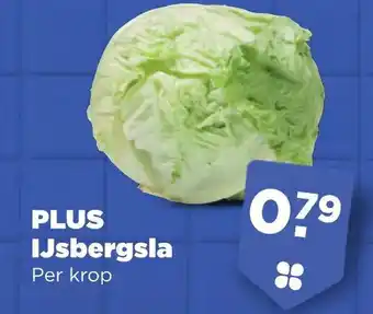 PLUS PLUS IJsbergsla Per krop aanbieding