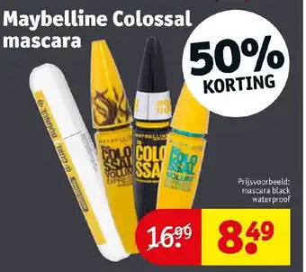 Kruidvat Maybelline Colossal mascara aanbieding