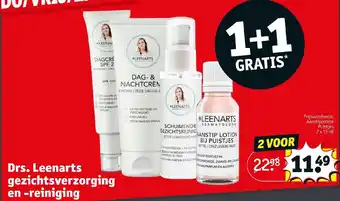 Kruidvat Drs. Leenarts gezichtsverzorging en -reiniging aanbieding