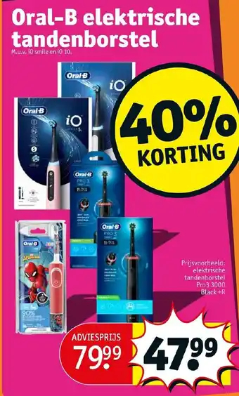 Kruidvat Oral-B elektrische tandenborstel aanbieding