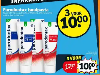 Kruidvat Parodontax tandpasta aanbieding