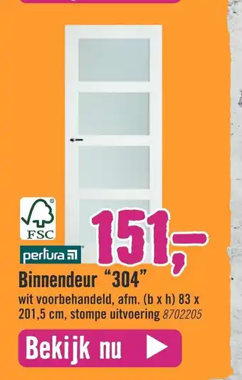 Hornbach Binnendeur "304" 83 x 201,5 cm 8702205 aanbieding