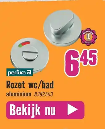 Hornbach Rozet wc/bad Aluminium 8382563 aanbieding